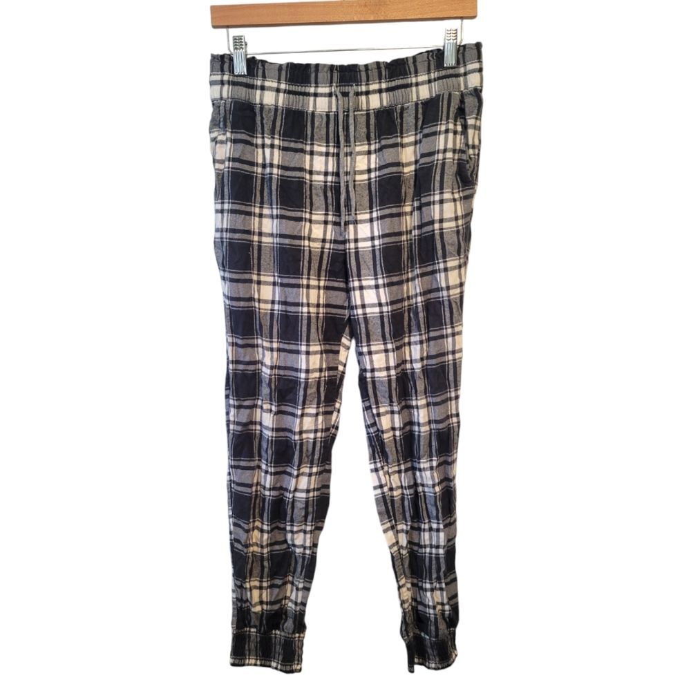 Aerie Plaid Pajama Pants Jogger Style Size Medium Sleepwear